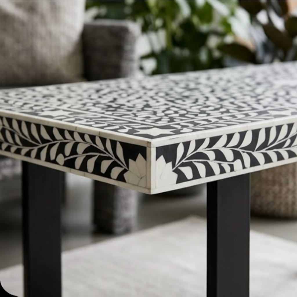 Monochrome Inlay Coffee Table