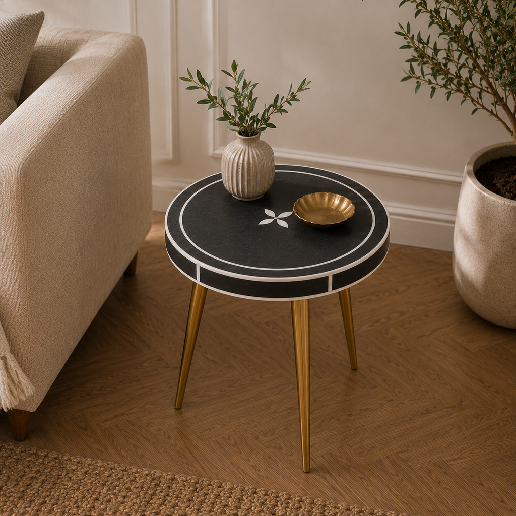 Halo Inlay Side Table