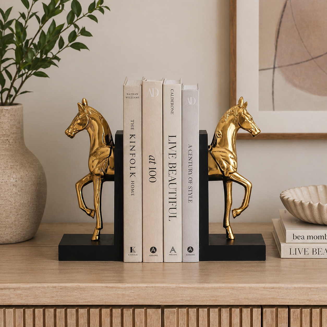 Regal Horse Bookends