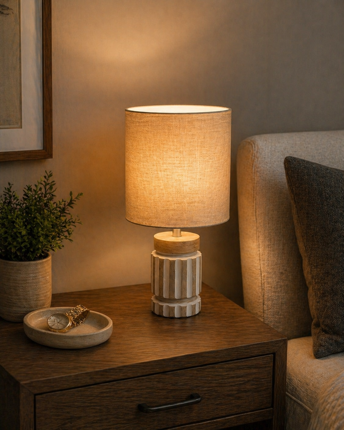 Terra White Table Lamp