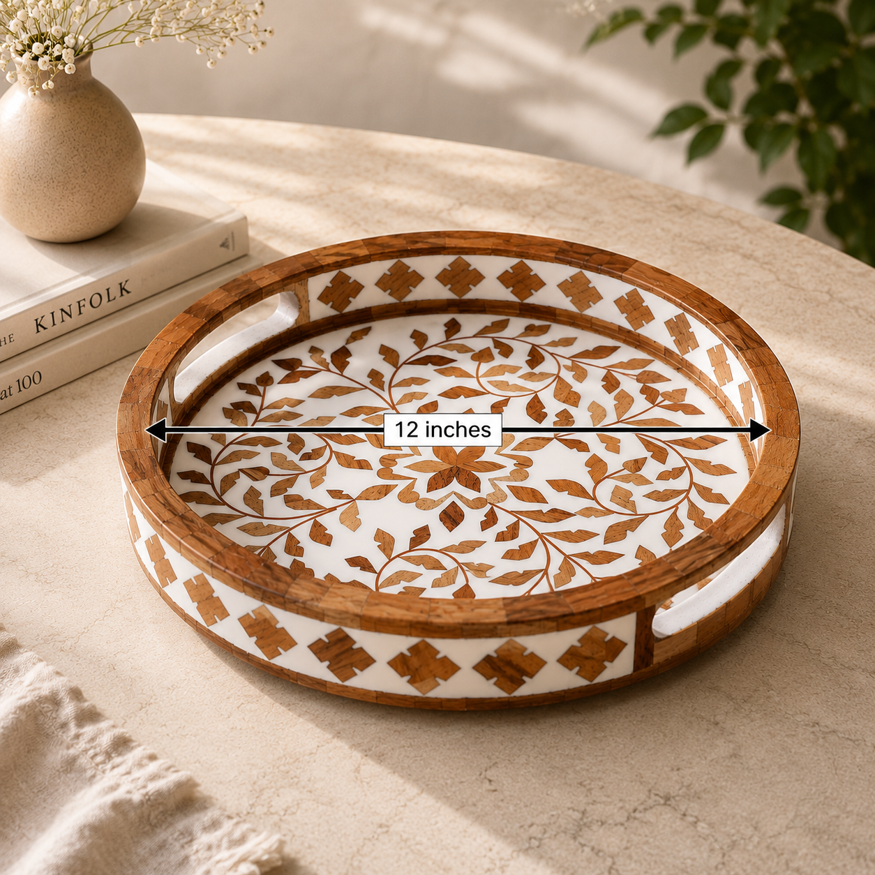 Walnut Vine Serving Tray