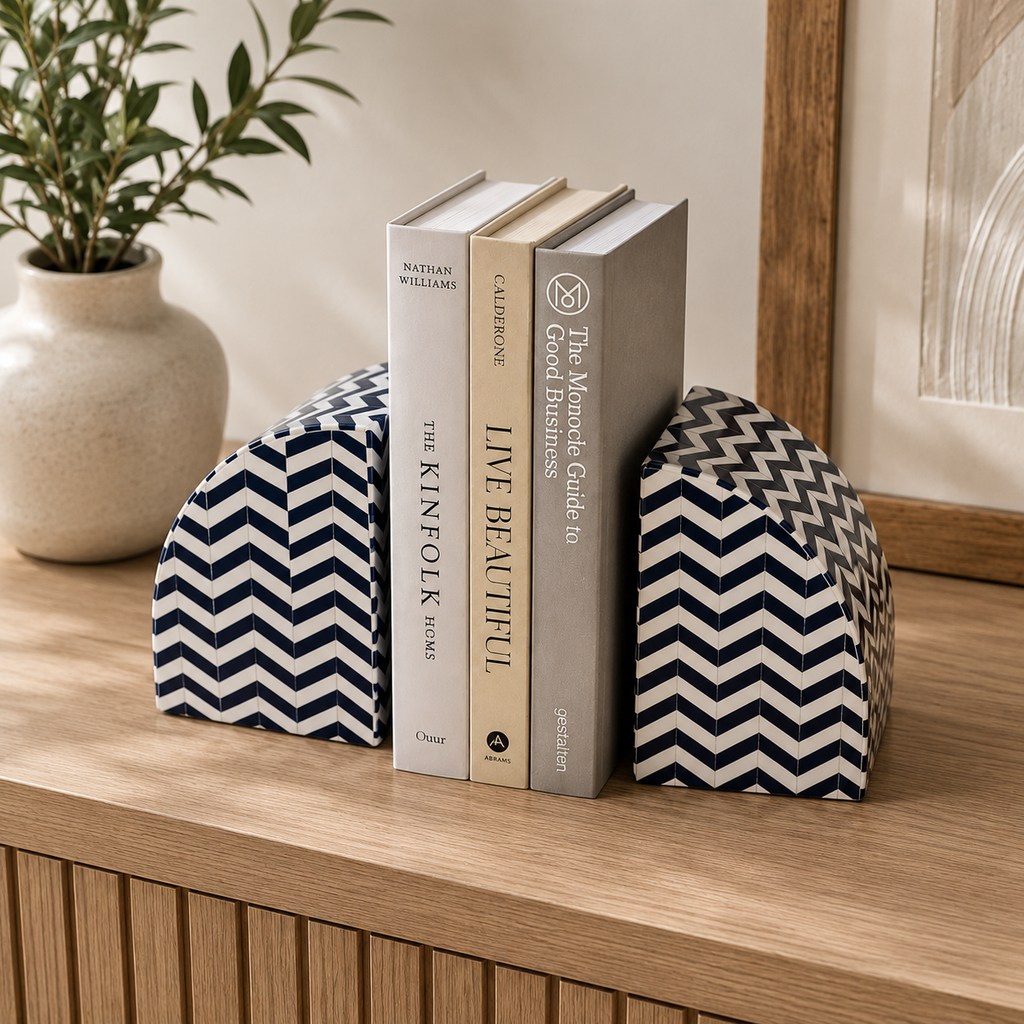 Chevron Bookends (Set of 2)