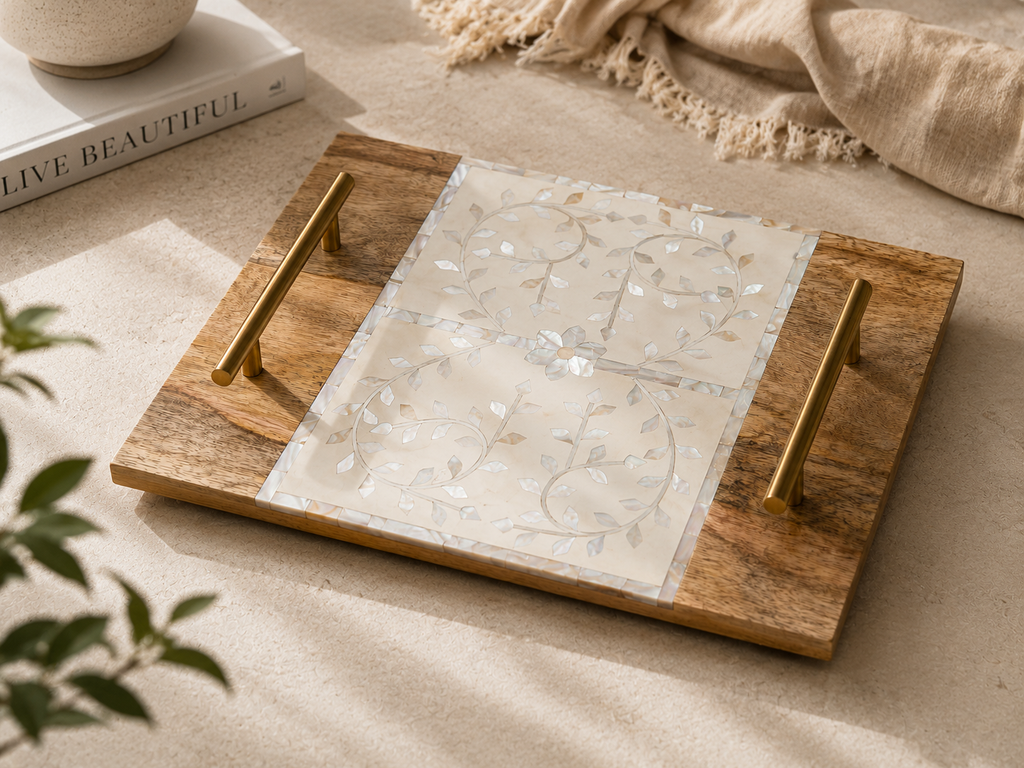 Ivory Vine Mother-of-Pearl Tray