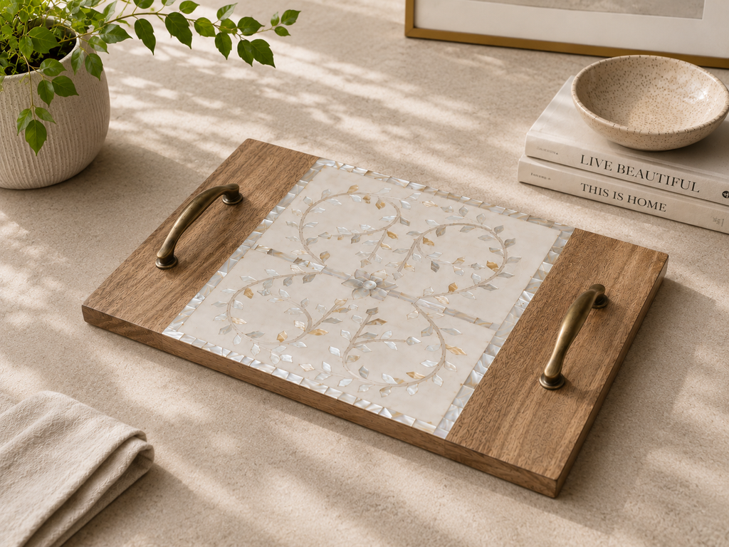 Ivory Vine Mother-of-Pearl Tray