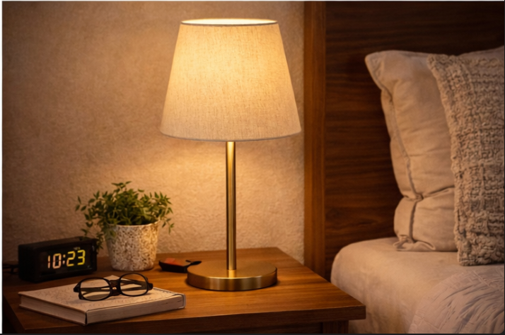 Solara Brass Table Lamp