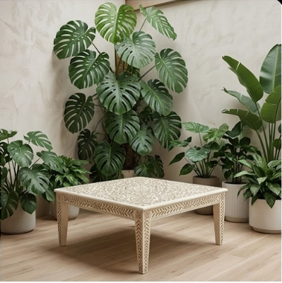 Heritage Ivory Inlay Table