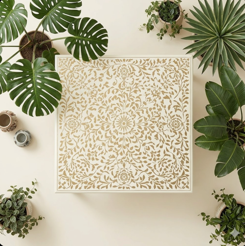 Heritage Ivory Inlay Table