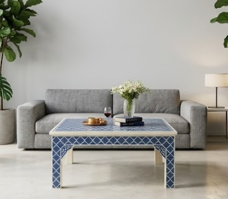 Azure Inlay Coffee Table