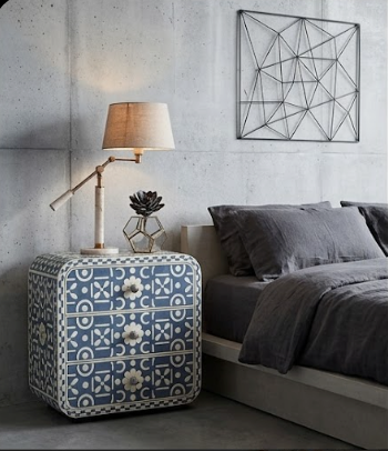 Indigo Bedside Table