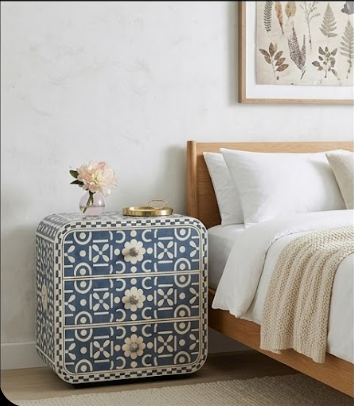 Indigo Bedside Table
