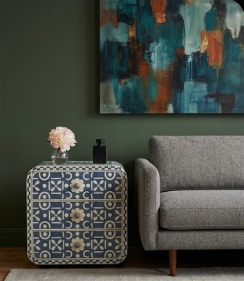 Indigo Bedside Table