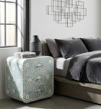 Bloom Inlay Bedside Table