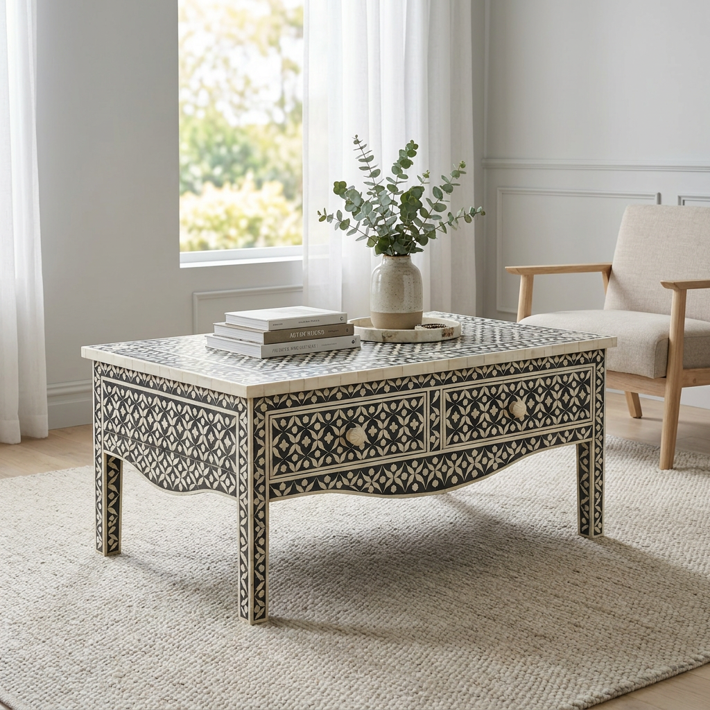 Noir Inlay Coffee Table