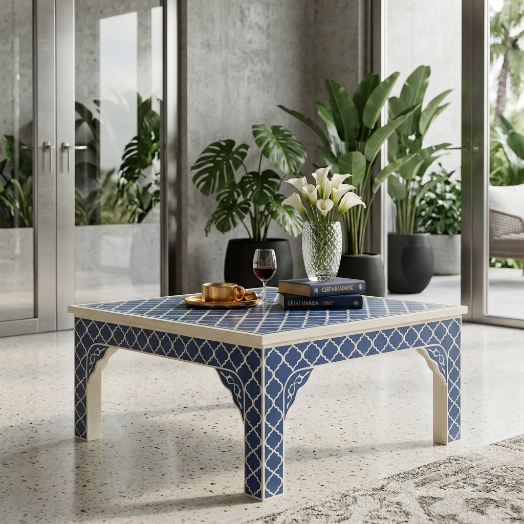 Azure Inlay Coffee Table